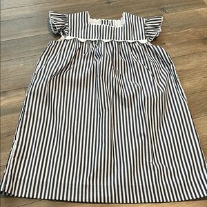 The Beaufort Bonnet Company Black and White Ruffled A-line Sundress